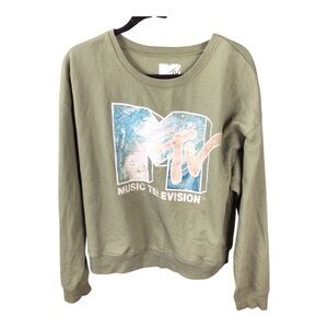 MTV Green Relaxed Hoodie Sweatshirt size XXL